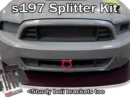 Mustang S197 Splitter Kit with Sturdy Boii mounts Online Hot Sale