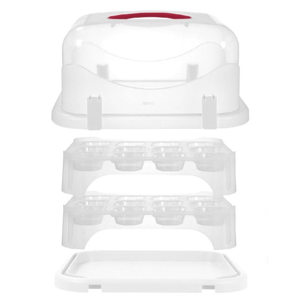 Avanti Universal 24 Universal Cupcake & Rectangular Cake Carrier Hot on Sale