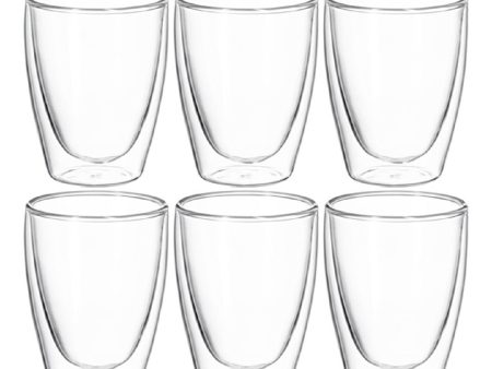 Avanti Caffe Twin Wall Glass - Set Of 6 250ml Online Hot Sale