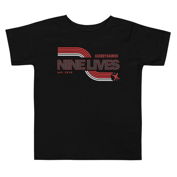 Nine Lives Racing Swoosh Toddler Short Sleeve Tee Supply