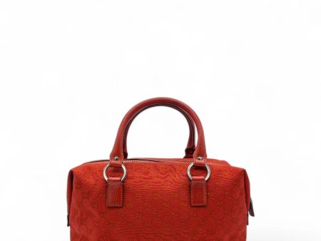 Gucci Handtasche Abbey mit roten Lederdetails monogram rot Online