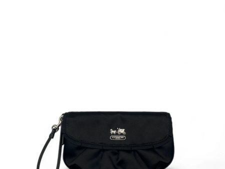 Coach Clutch mit Henkel Nylon Schwarz For Discount