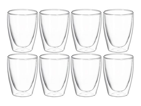 Avanti Caffe Twin Wall Glass - Set Of 8 - 250ml For Discount