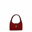 Gucci Handtasche Jackie mit roten Lederdetails monogram rot For Sale