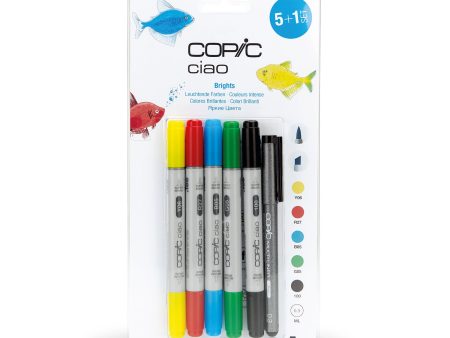 Huopakynä Copic Ciao 5+1 kpl Brights Discount