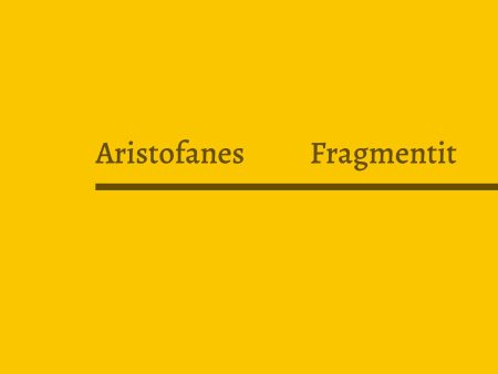 Aristofanes: Fragmentit Online Hot Sale