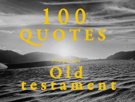 100 Quotes from the Old Testament Sale