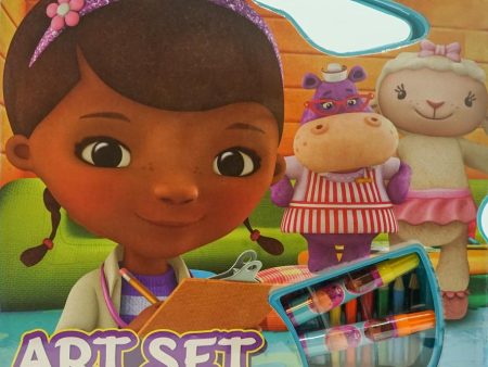 Doc Mcstuffins Art Pad And Supplies With Large Art Storage Case Supply